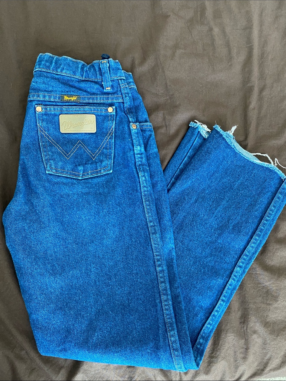 Wrangler Women's High-Rise Straight Jeans — Bright Blue Denim